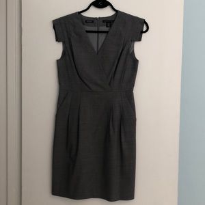 Heather Grey Wool Work Dress 4P